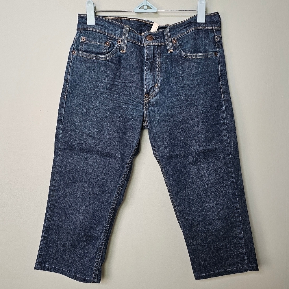 *UNIQUE* UO Urban Renewal Remade Gummy Denim Capri Pant, Vintage Denim Color, S